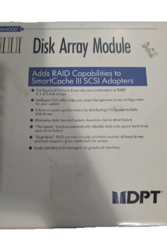 DPT EISA SCSI Adapter Card Smart Cache III DM4000 Disk Array Module NEW NIB