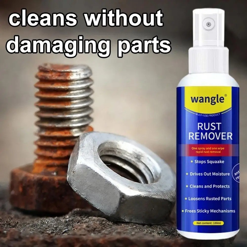 Wangle Rust Remover, Anti-Rust Lubricant Spray & Rust Remover Easy Application