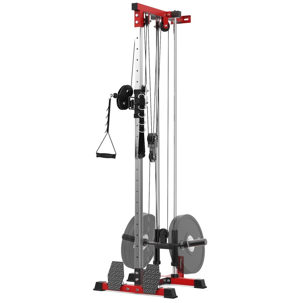 LAT Pulldown Machine, Wall Mount Cable Station Cable Cross Over Machine Training