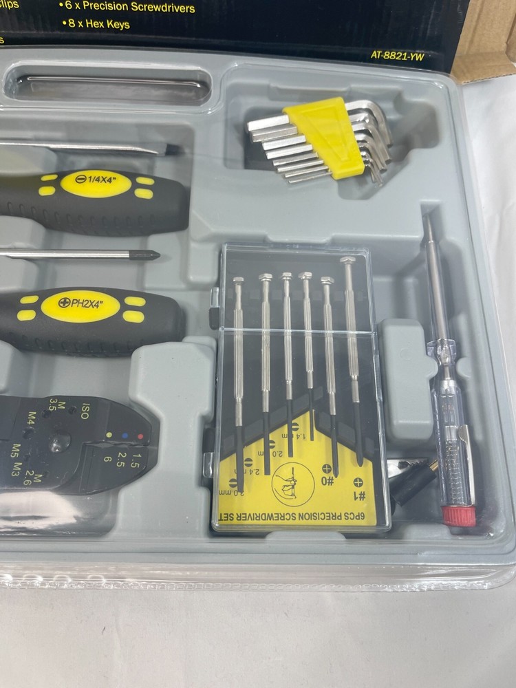 New Wire Stripper Wire Clips Precision Screwdrivers Hex Keys 20 pcs Set Tool