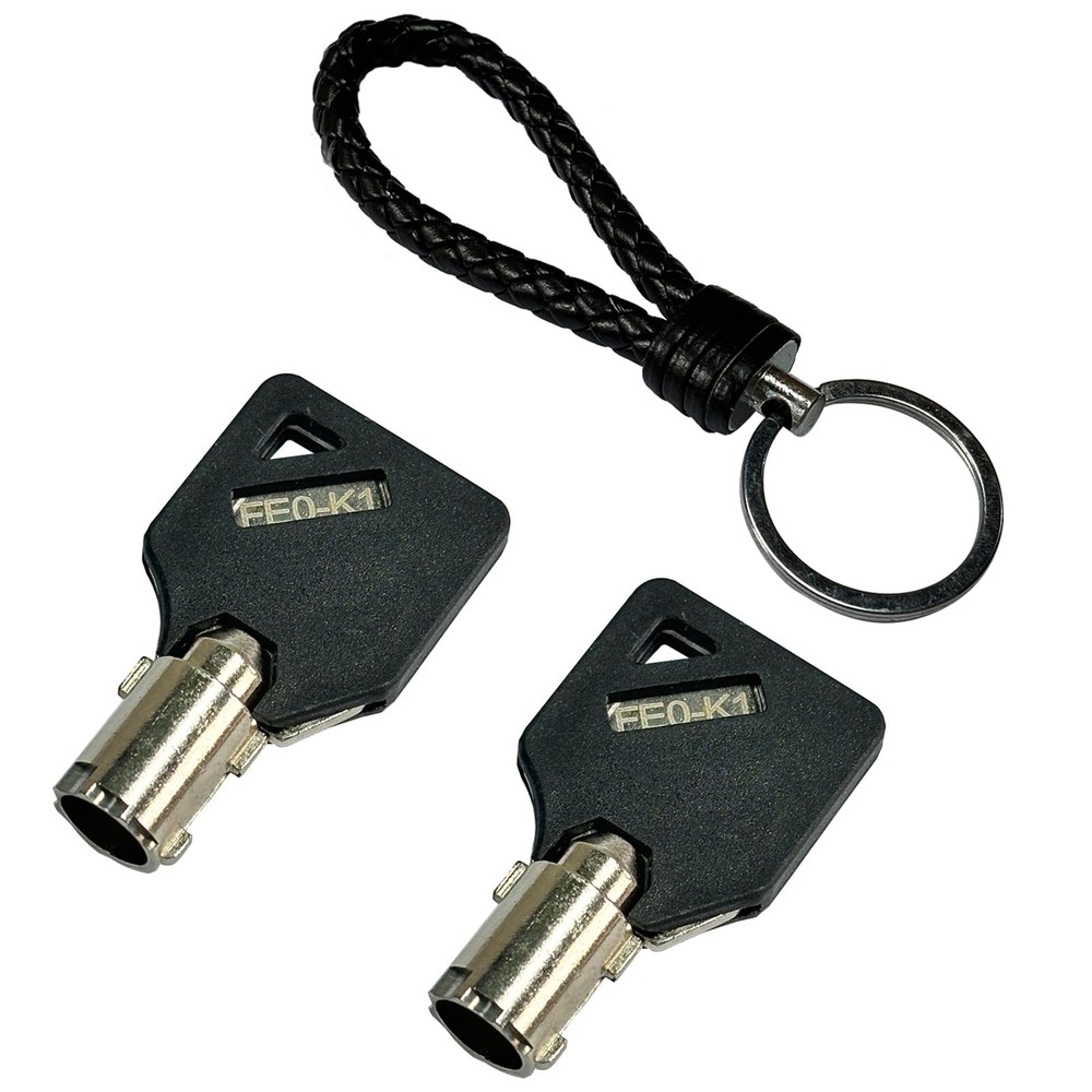 Beaufan 2 Pack FEO-K1 Elevator Keys Fire Service Key Recall Reset, 2 Silver