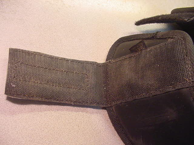 ThinLine Padded Hoof Protector Boot XL Black Hook & Loop Closure