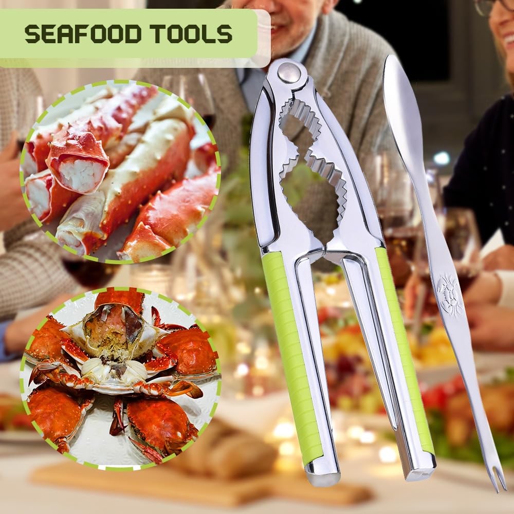 Nut Cracker, Nutcracker, Seafood Tools, Walnut Cracker for All Nuts, Heavy Du...