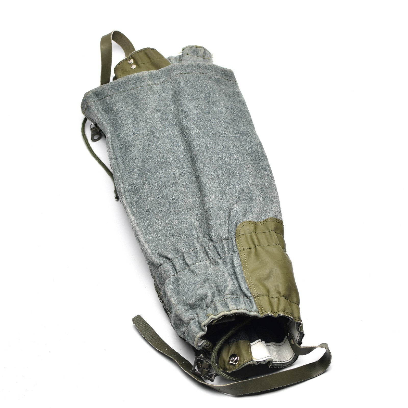 Genuine Swiss army Gaiters wool grey mountains hiking military surplus