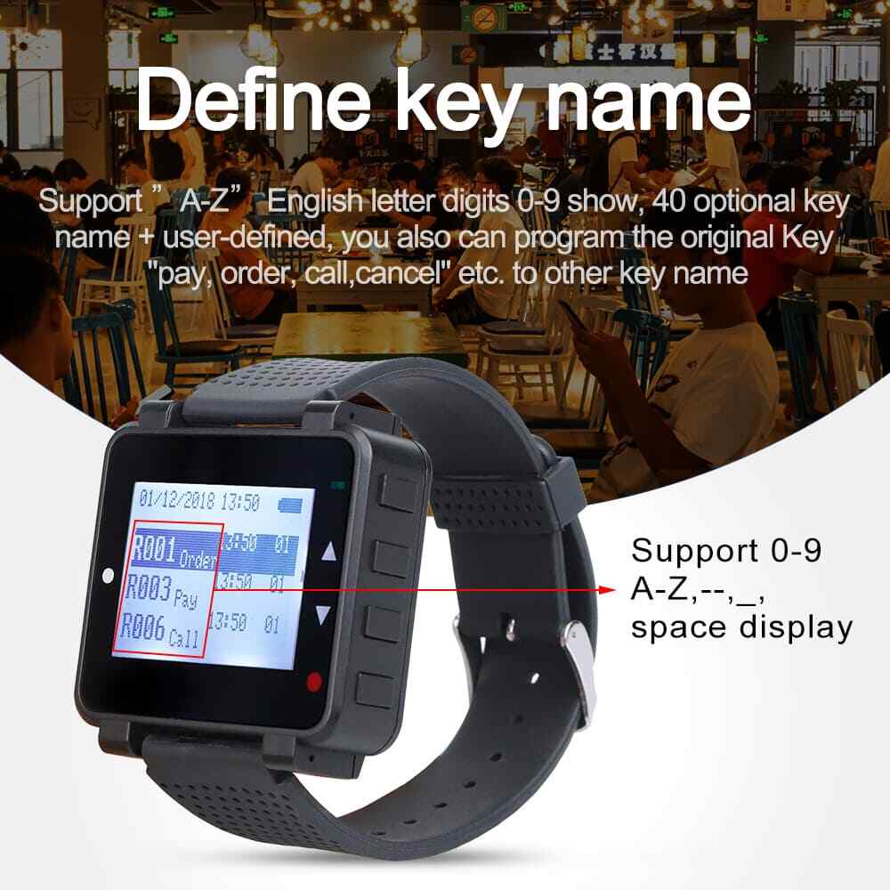 T128 Wireless Calling System 3 Watch 40 Wireless Restaurant Call Button grill