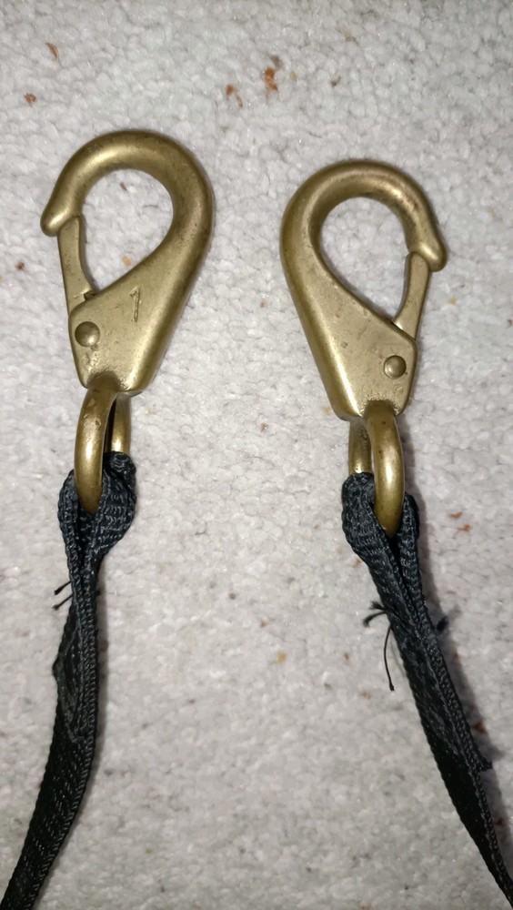 Military Strap With Brass Hooks