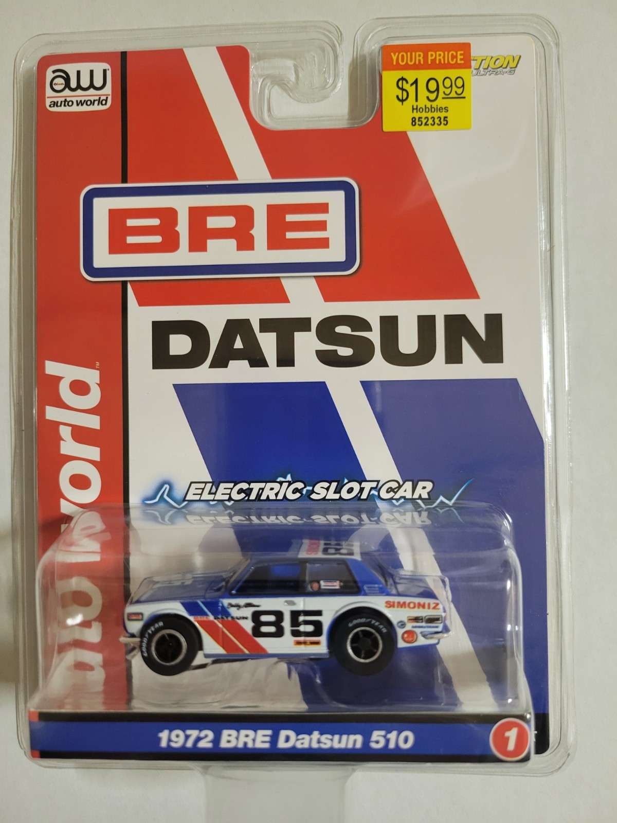 Auto World 1972 BRE Datsun 510 #85  HO Scale Slot Car SC404
