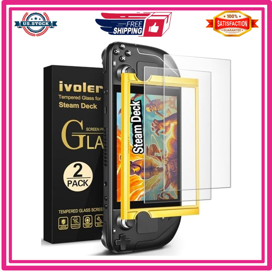 2-Pack Matte Screen Protector for Steam Deck 7.0/Steam Deck OLED 7.4 Mat