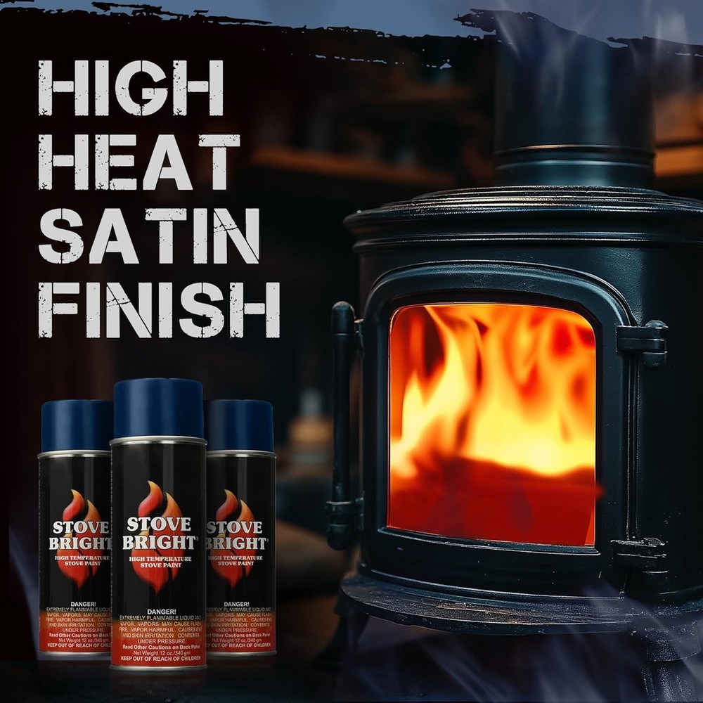 Metallic Blue High Temp Spray Paint - Rust Resistant