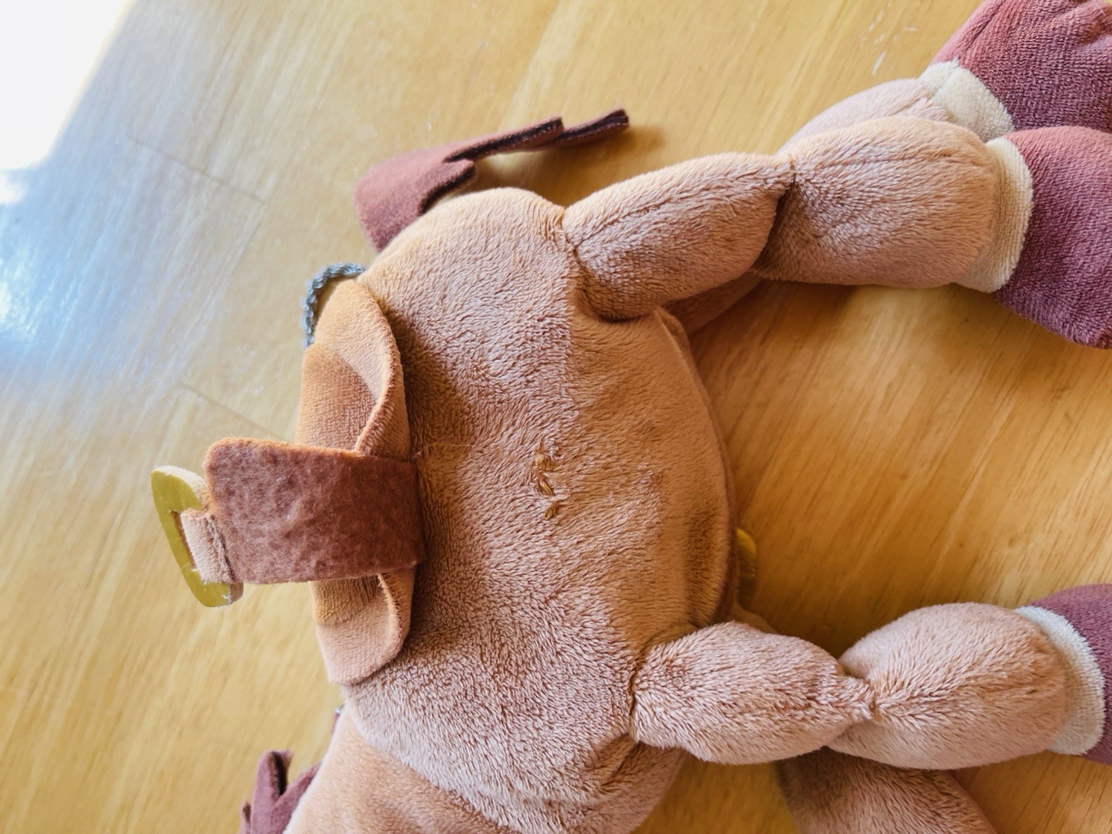 Toy Story Bullseye Plush Purse chain strap Disney Pixar bounding zip pouch bag