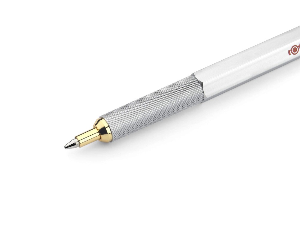 800 Retractable Ballpoint Pen, Medium Point, Silver