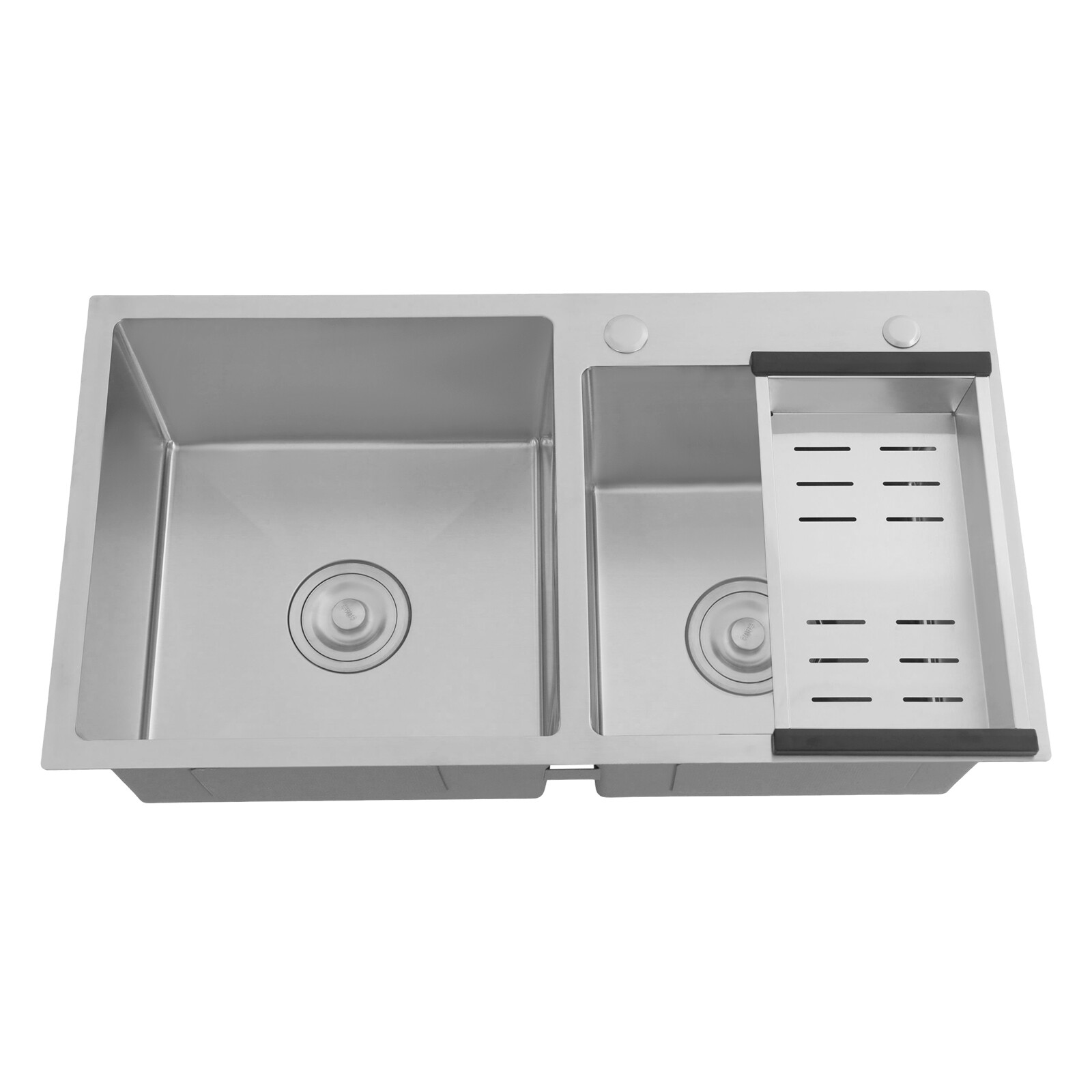 Stainless Steel Kitchen Sink Double Bowl Kitchen Sink with Drain Basket
