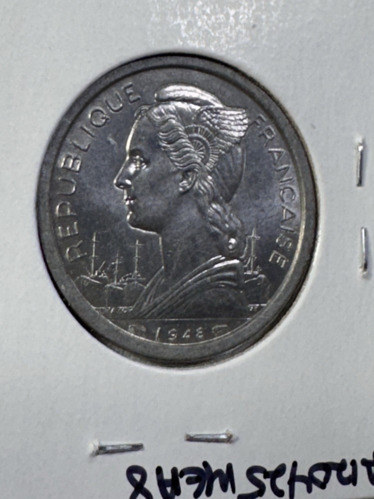 1948 Reunion 2 Francs