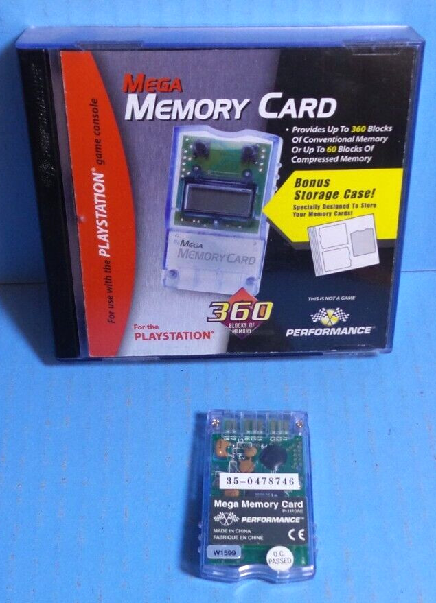 PERFORMANCE MEGA MEMORY CARD (Sony PlayStation 1)