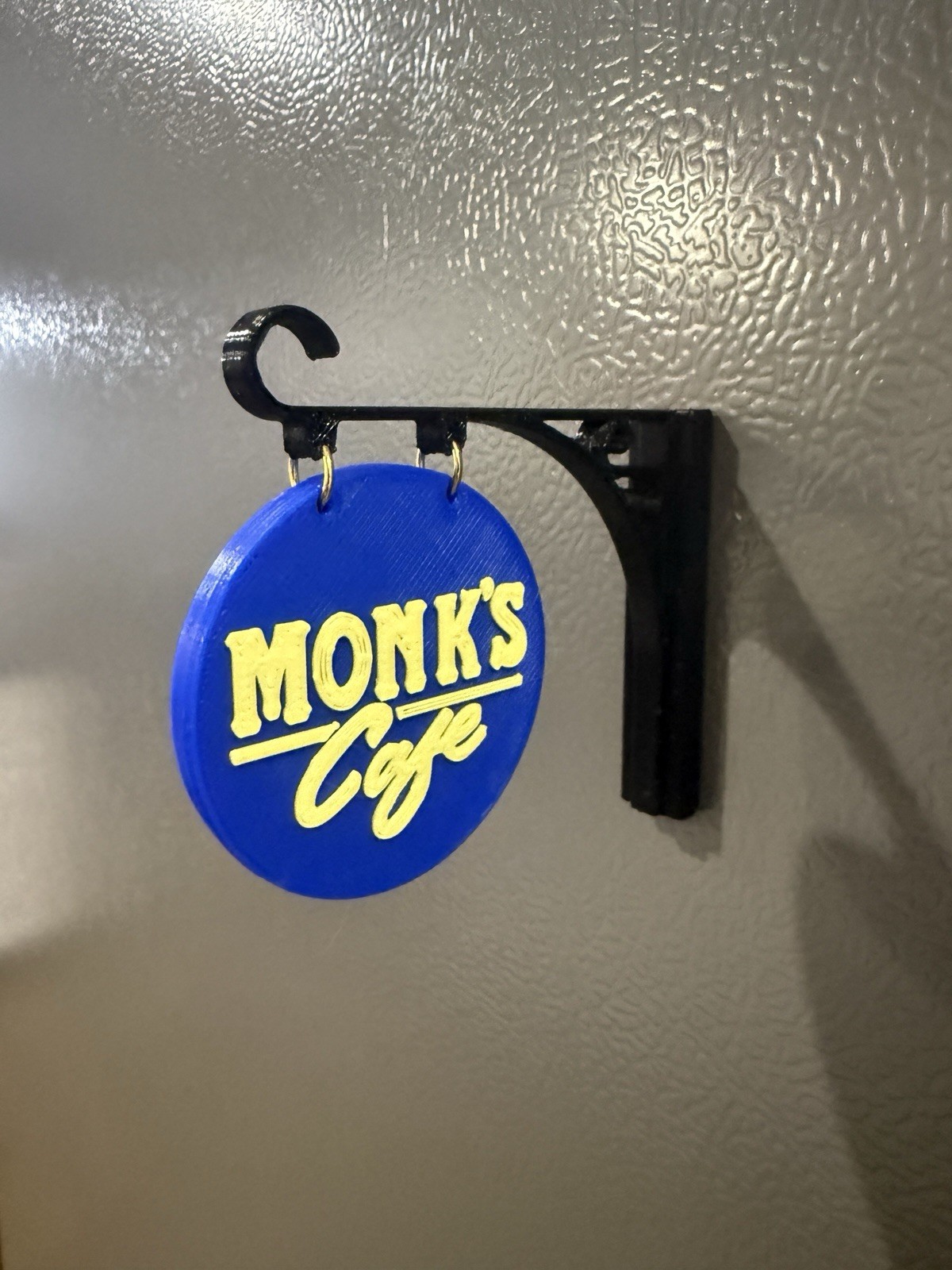 Monks Cafe Refrigerator Magnet Inch 3D Printed Seinfeld Inspired Cafe Sign