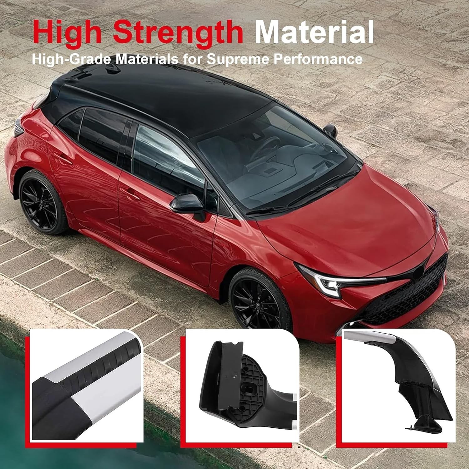 Roof Rack Cross Bars for Toyota Corolla Hatchback 2019-2026 #PW301-02009 Silver