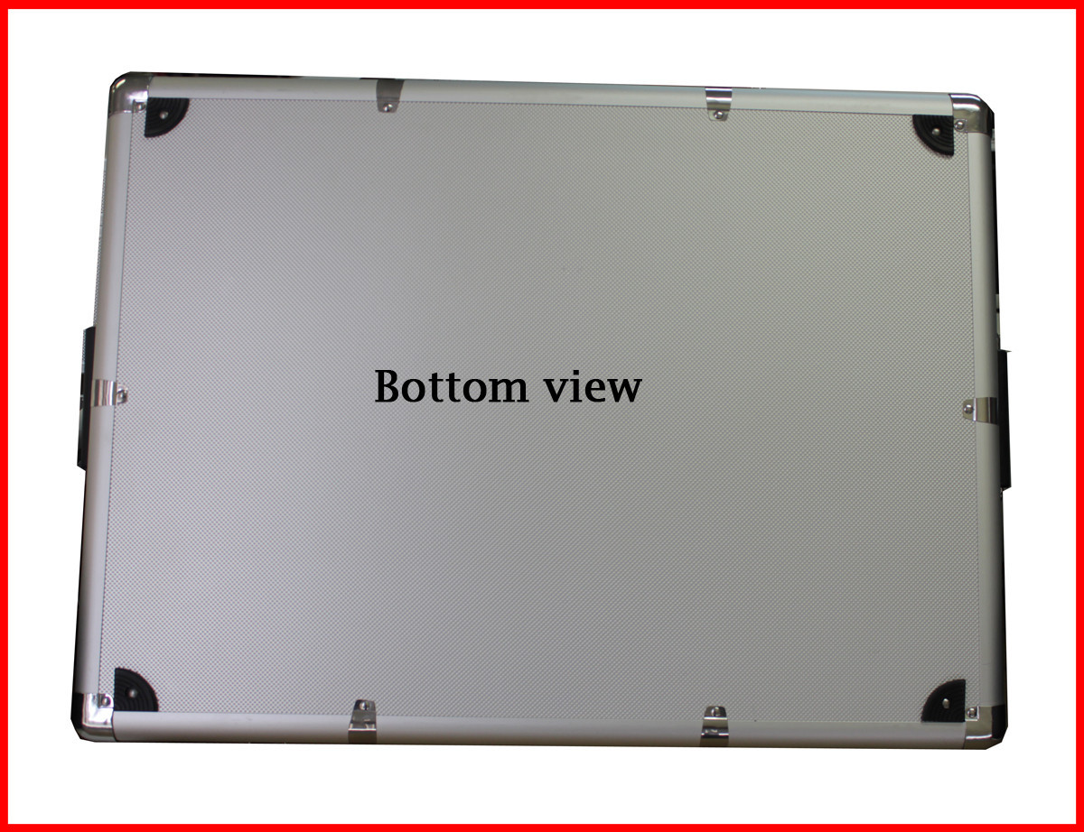 1000 CD DVD Silver Aluminum Media Storage Case Mess-Free Holder Box with Sleeves