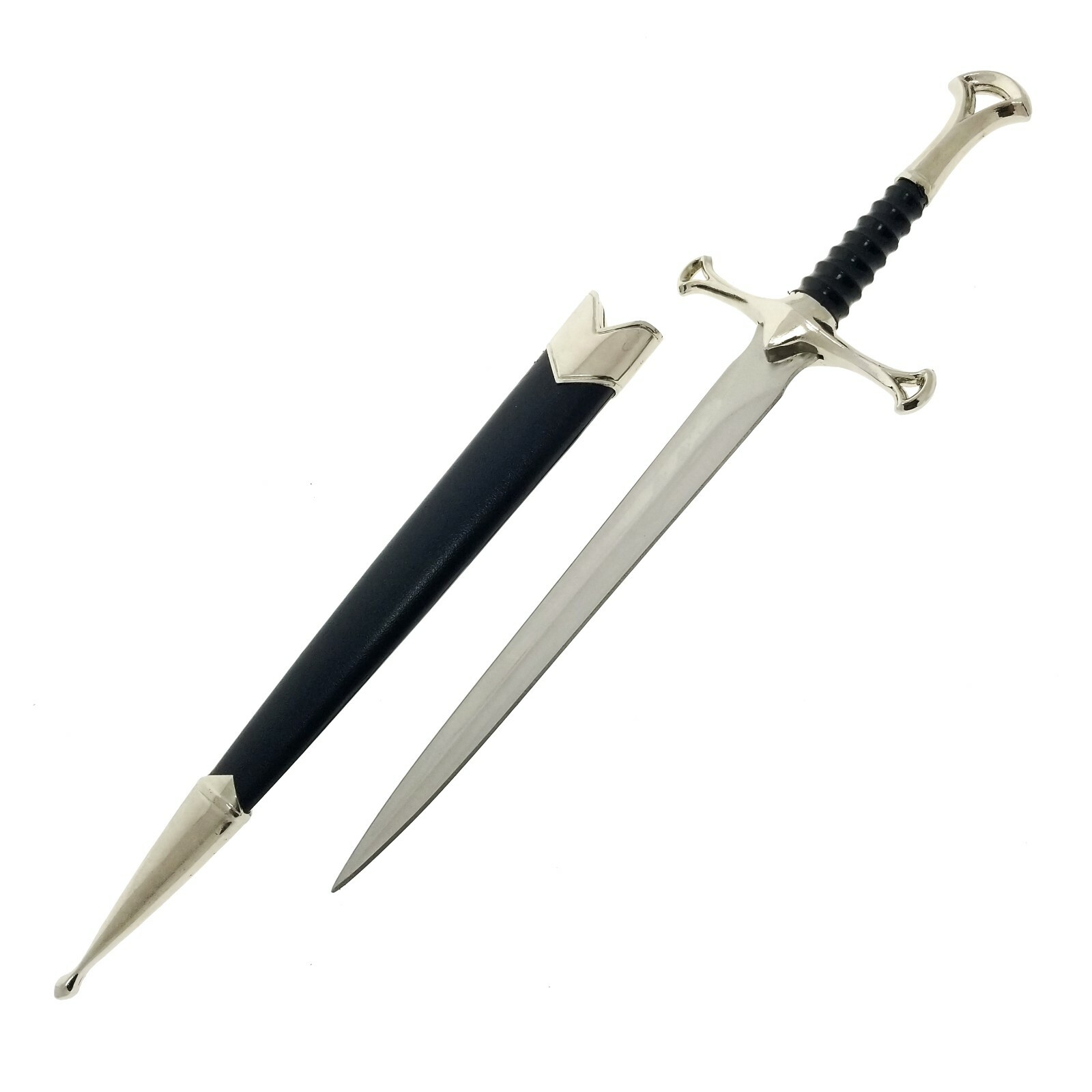 13.5" KING ARTHUR MEDIEVAL Historical SHORT SWORD DAGGER Knife Scabbard + Sheath