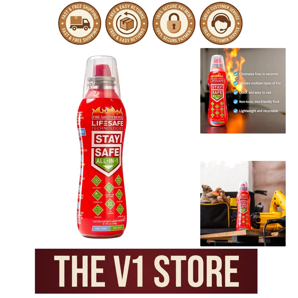 Non-Toxic Fire Extinguisher: Compact Solution for Electrical & Lithium-Ion Fires