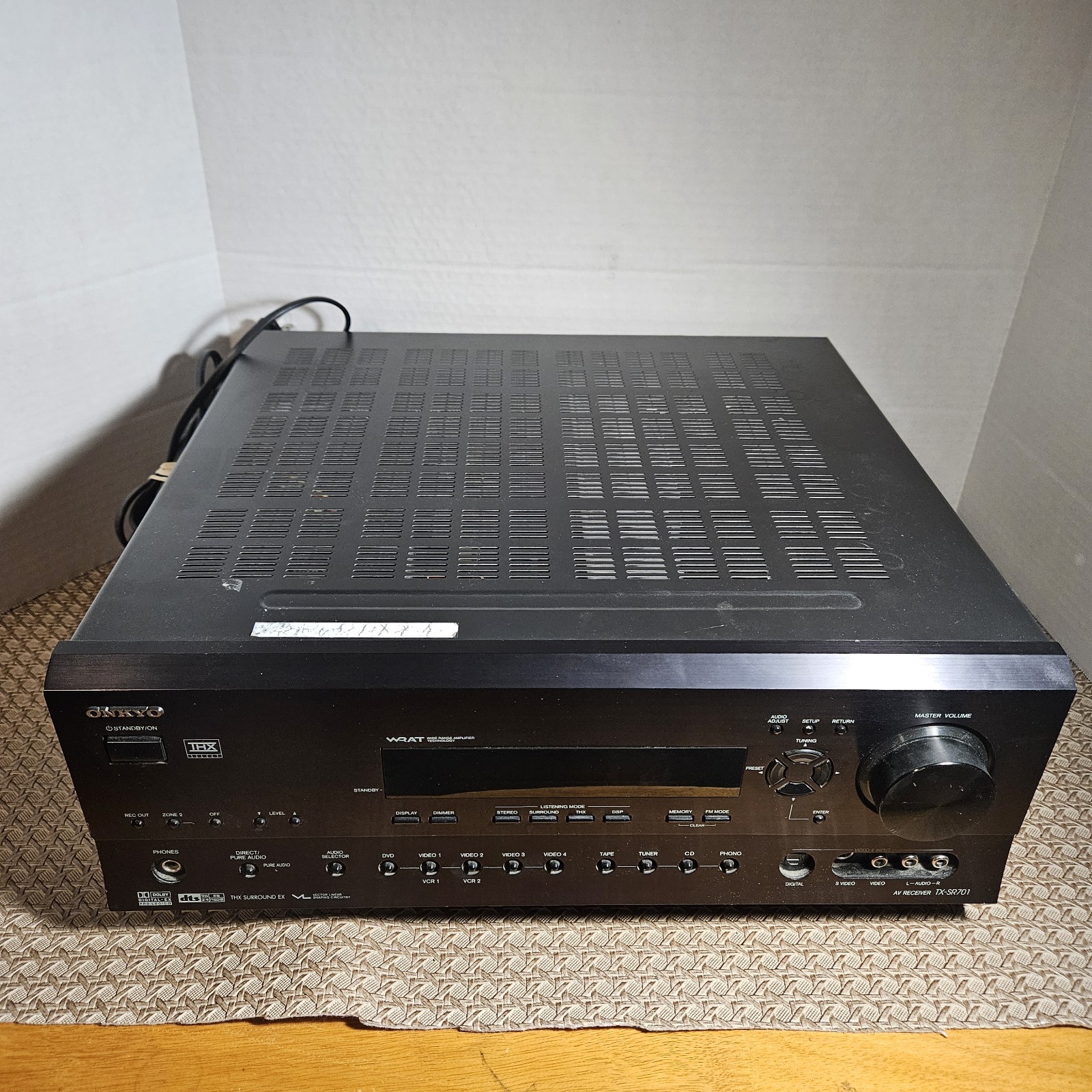 Onkyo TX-SR701 6.1 Channel 600 Watt Home Theater AV Receiver Amplifier TESTED