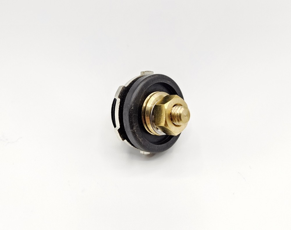 Brass 3/8" Remote Battery Cable Bulkhead, Firewall Feed-Thru Terminal, Pair