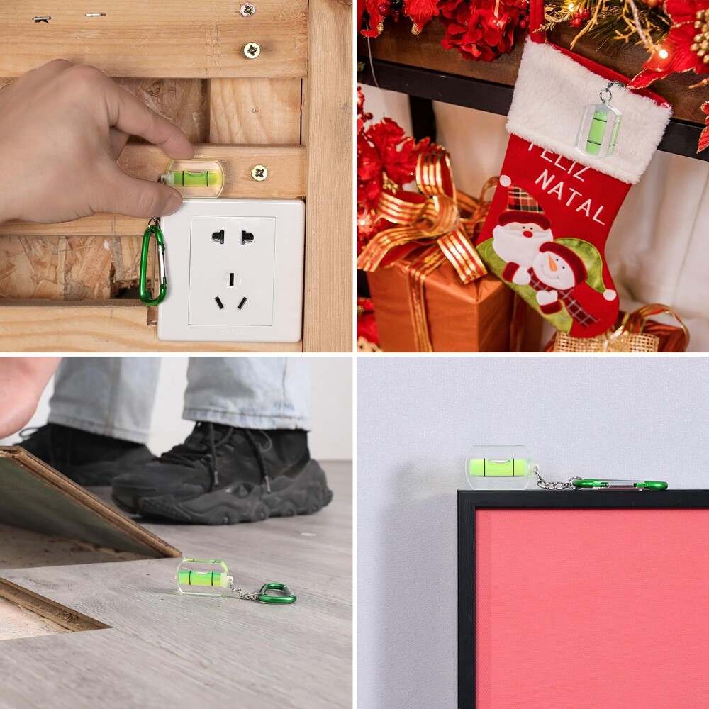 WORKPRO 3PCS Bubble Level Mini Pocket Tool Spirit Level Measuring Hanging layout