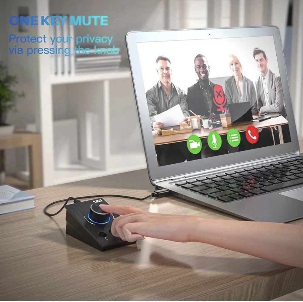 S04 Multimedia Volume Controller - Compatible with Win/7/8 10/Mac for Listening