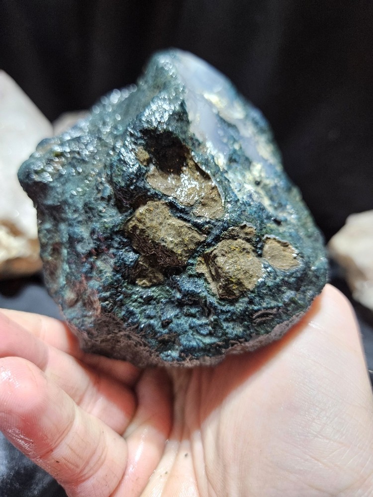 Moss Agate W/ Opalized Banding Specimen Natural Form (1lb 11oz)