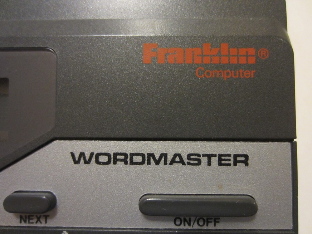 Franklin Wordmaster Deluxe Computer Model WM-1055 Linguistic Technology