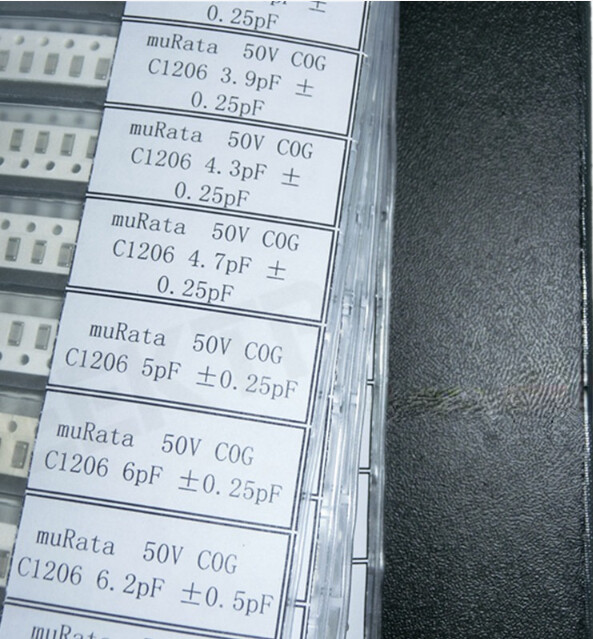 Murata SMD/SMT capacitors 0603 4500p sample book electronics assortment kit pack