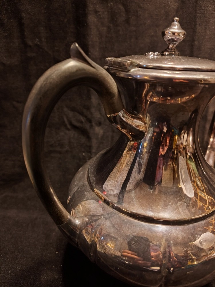 Victorian Plate Coffee Pot Tall Antique BM Mounts