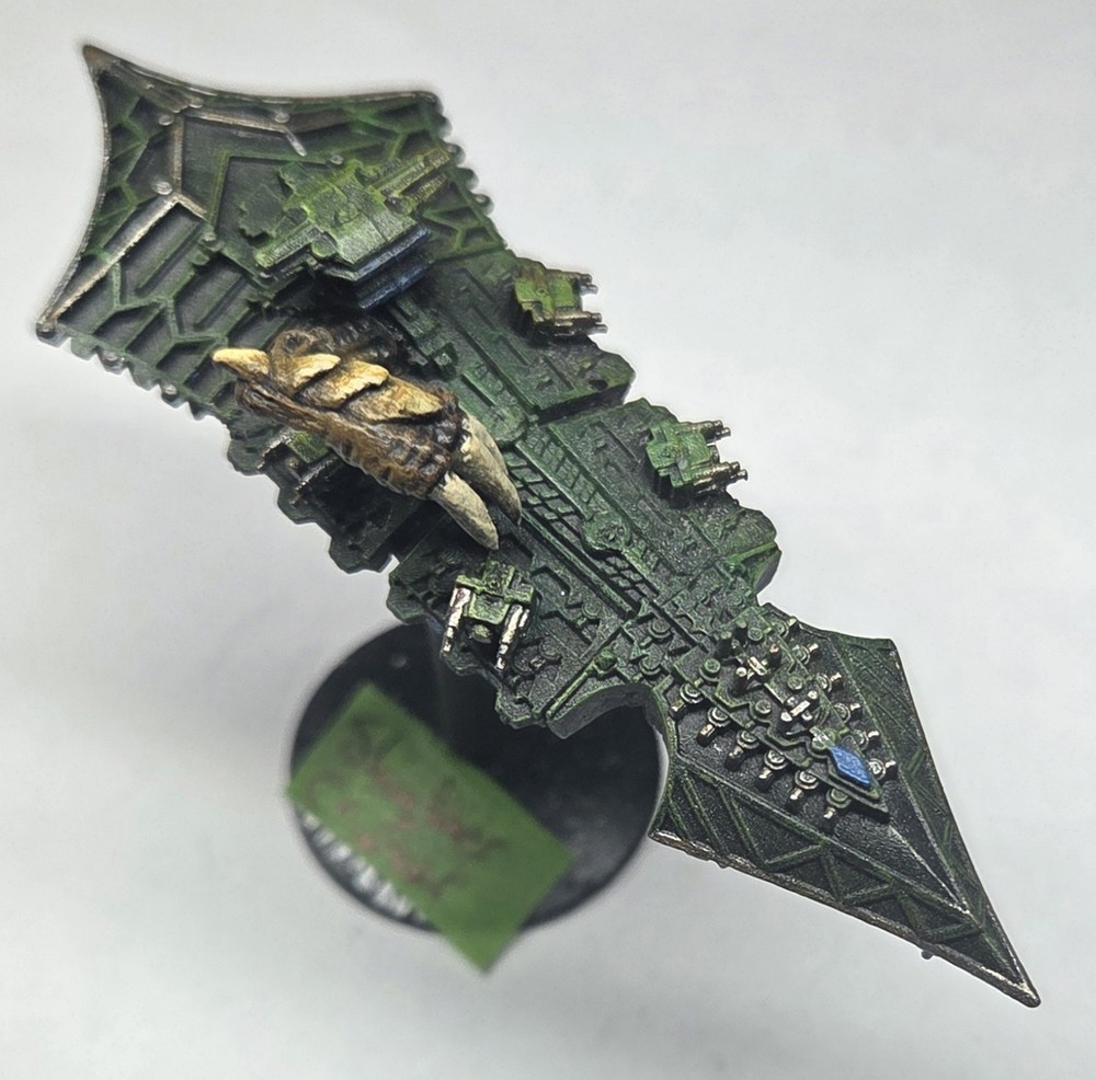 Chaos Fleet Slaughter Class Cruiser - Battlefleet Gothic - Painted