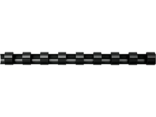 Plastic Binding Combs 3/8" Black - 100 Pack, Durable Document Binding Supplies