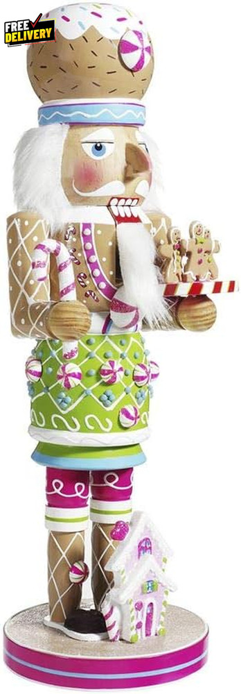 Kurt Adler 16-Inch Wooden Gingerbread Nutcracker