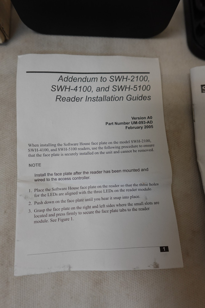 Software House SWH 2100 Contactless Smart Card Flex Prox Reader - Black