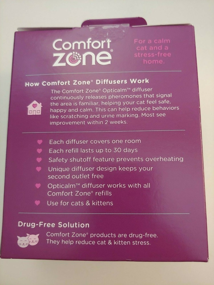 Comfort Zone Diffuser Kit for Multi-Cat Calming With Pheromone Refill