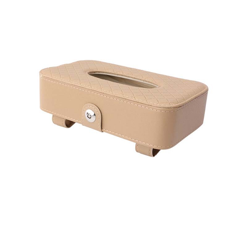 Car Sun Visor Leather Tissue Holder