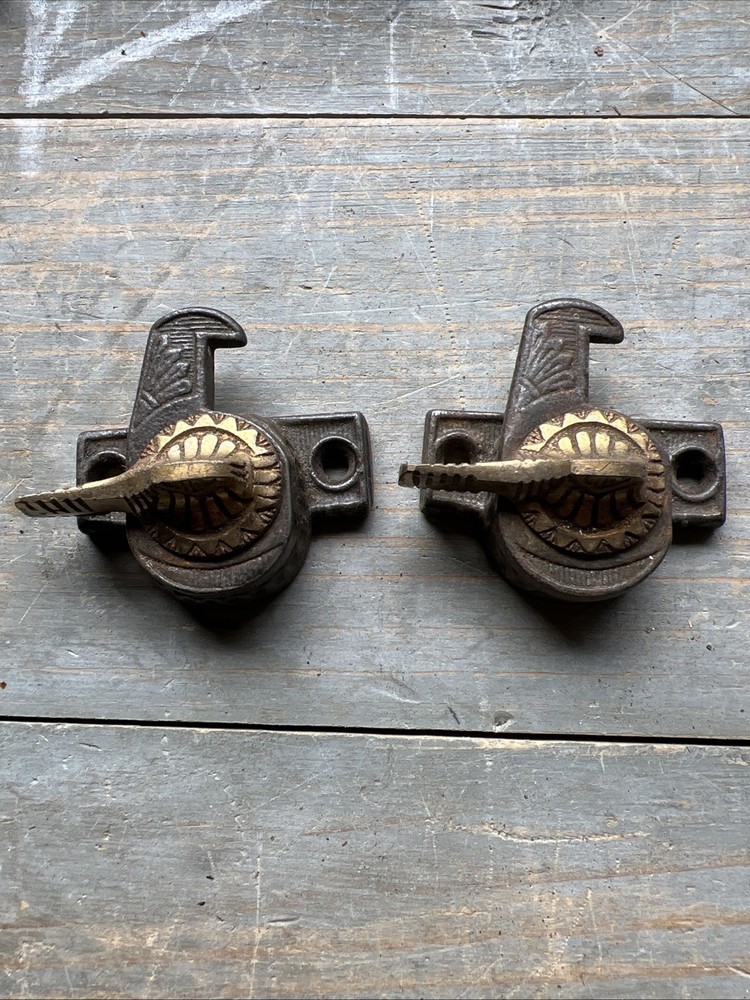 Vintage Door Hardware And Knobs Bronze Brass Iron Mixture