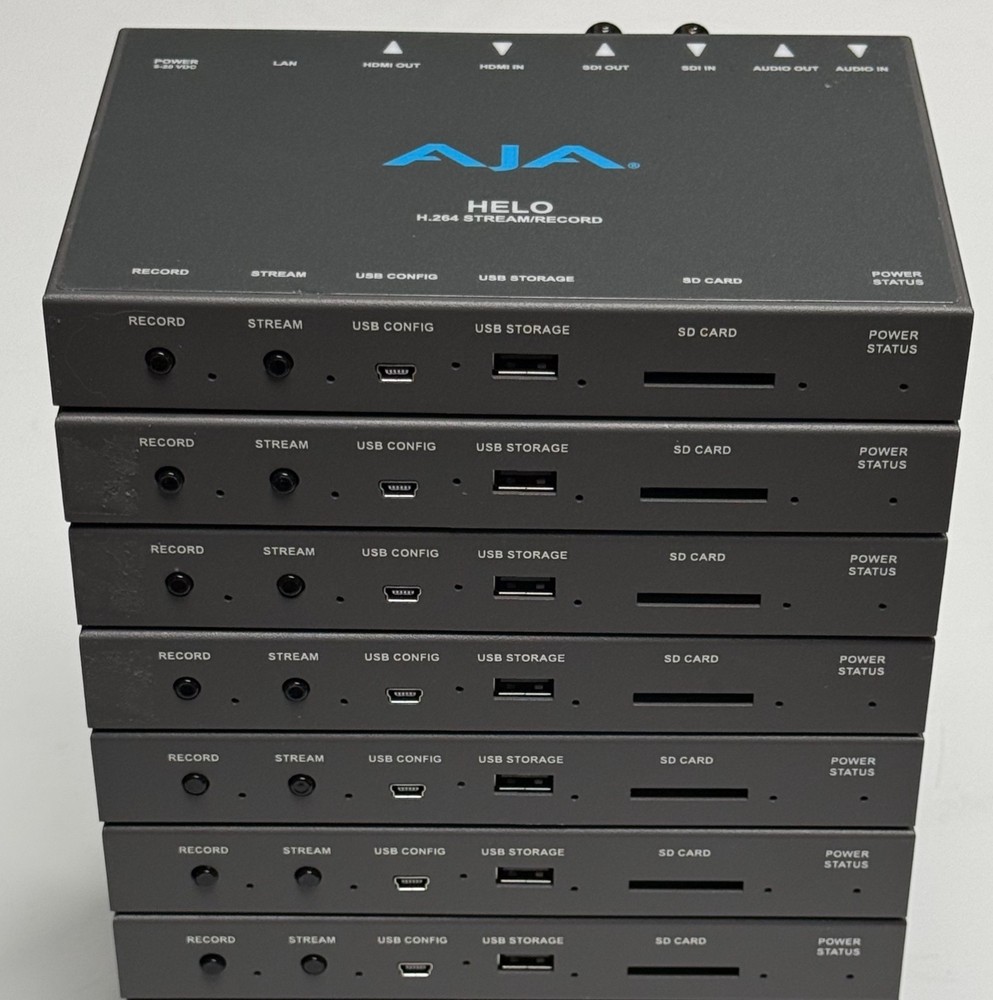 AJA HELO RTMP Encoder & H.264 Recorder