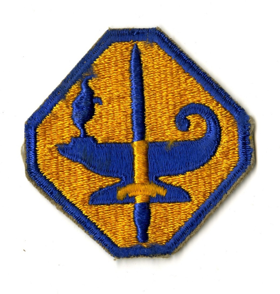 Army Specialized Training Program White Back Patch WWII Vintage