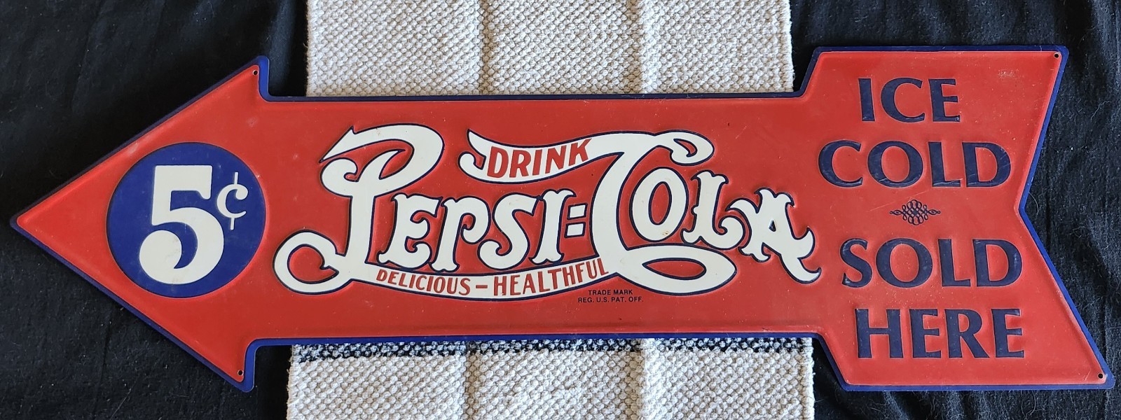 Vintage Pepsi-cola Metal Signs