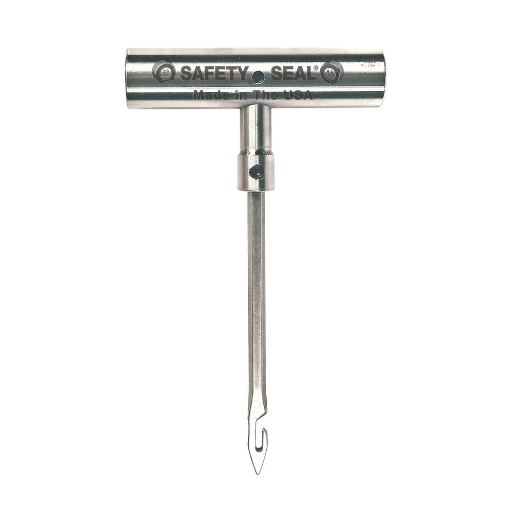 Safety Seal - T-handle, with side open needle for liquide patch