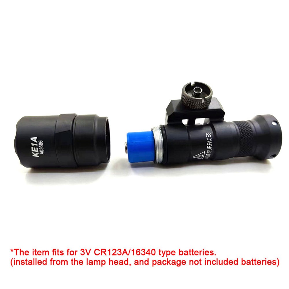 Tactical Mini M300B Picatinny Flashlight with Pressure Switch & Mlok Light Mount