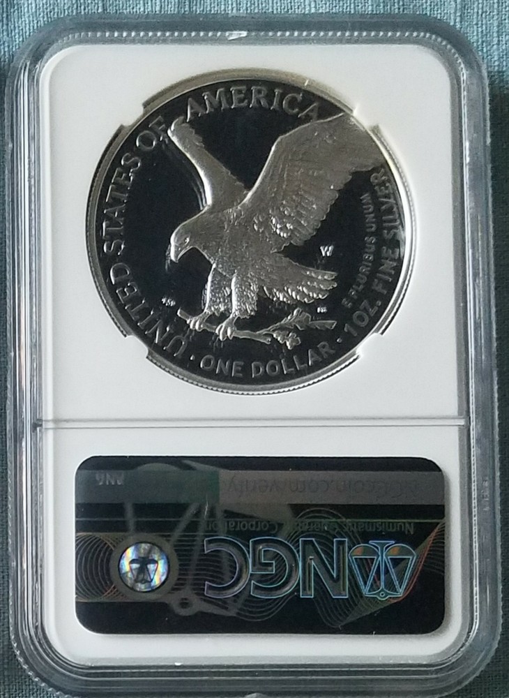 2021 W Silver Eagle TYPE 2 PF70 ADVANCE RELEASE Michael Gaudioso In Hand