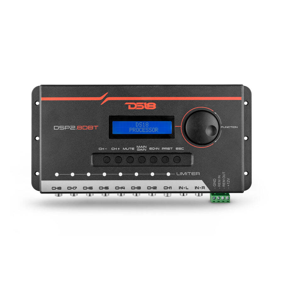 DS18 DSP2.8DBT DSP Car Crossover Equalizer 8-Channel Digital Processor Bluetooth