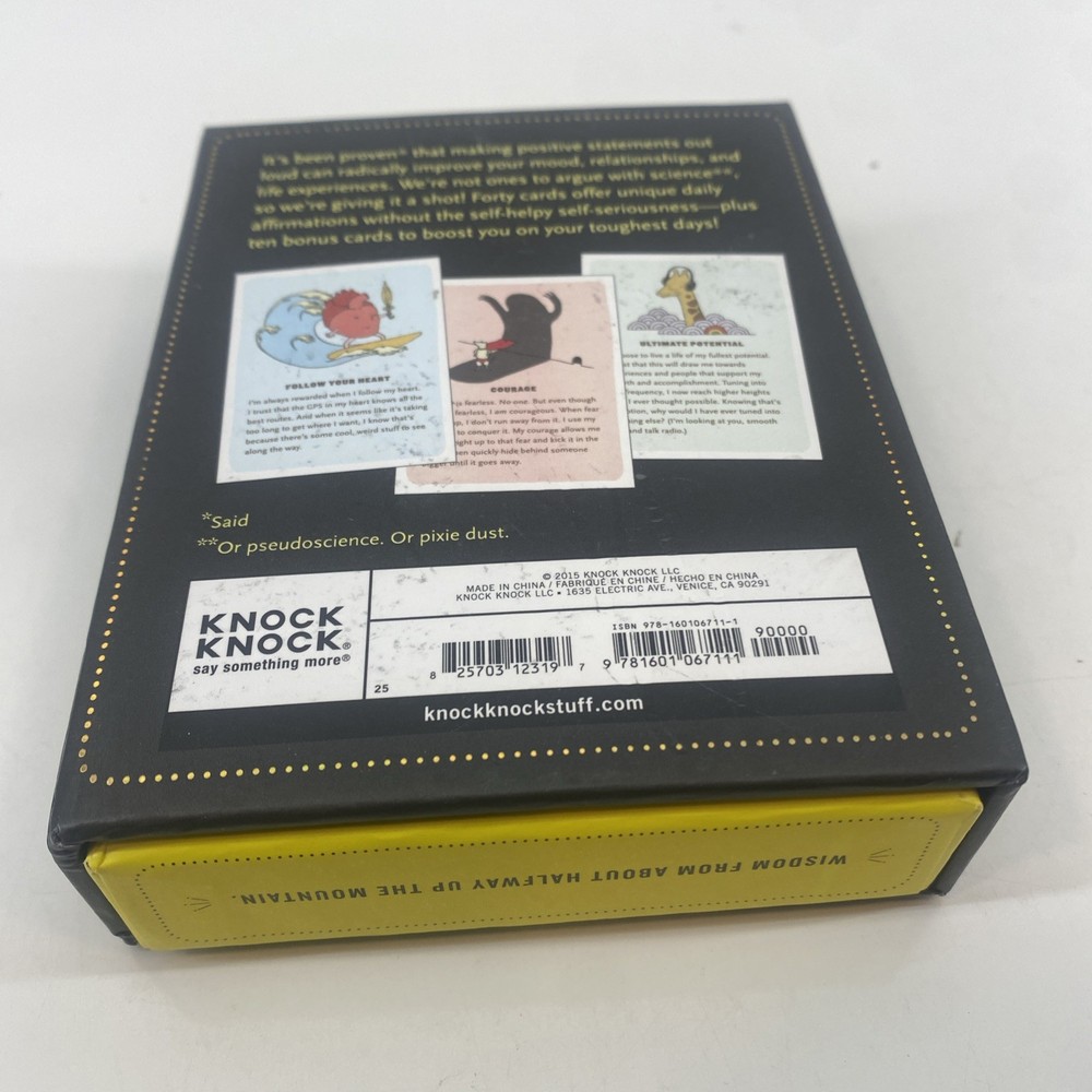 Affirmators! 50 Affirmation Cards To Help You Help Yourself (Knock Knock)