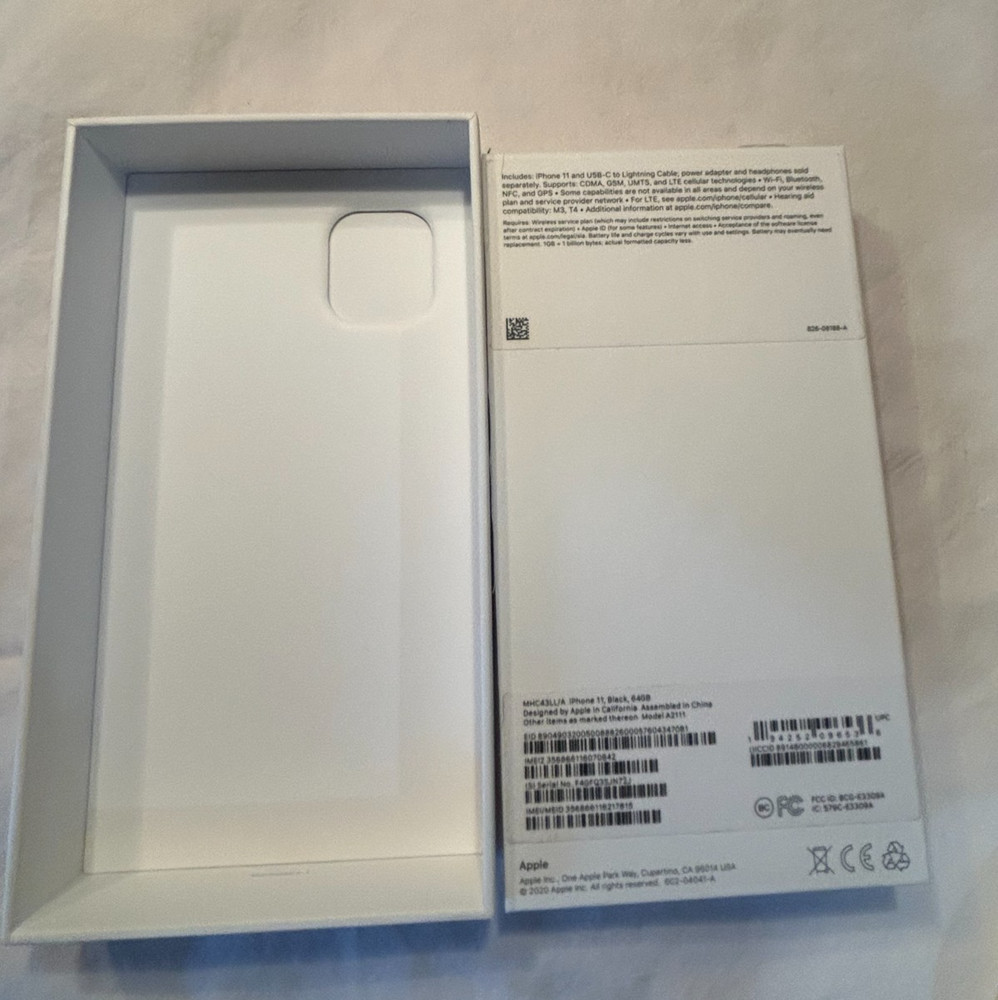 Apple iPhone 11 Original Black 64GB - Empty Box Only