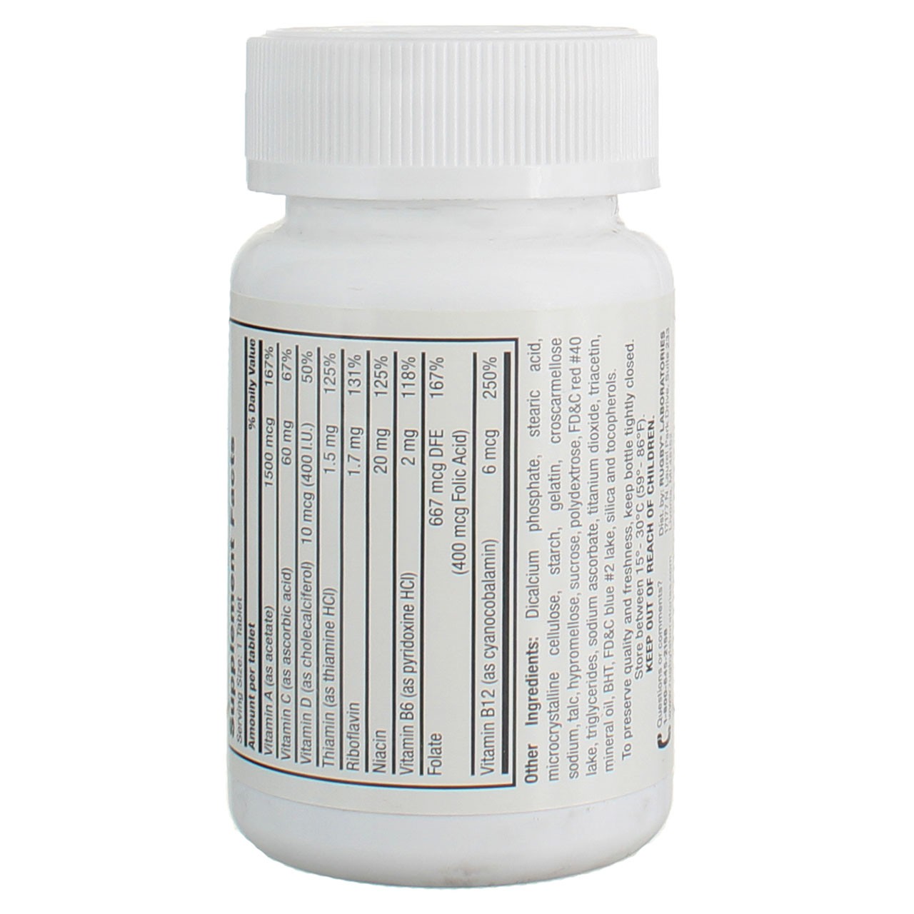 3 Pack Rugby Daily-Vite Multivitamins Tablets, 100 Ct