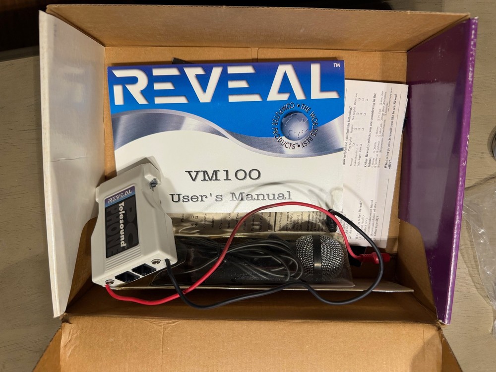 REVEAL VOICE MAIL FOR PC SPEAKERPHONE MODEL: VM100