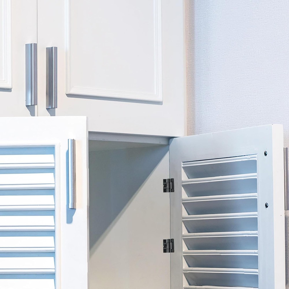 10 Pack Adjustable Torque Hinge, 43mmx36mm 4 Countersunk Holes with Black